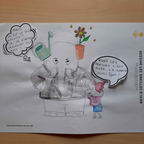 Dessine les oreilles d’Igor