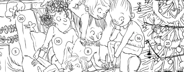 Calendrier de l&rsquo;avent à colorier