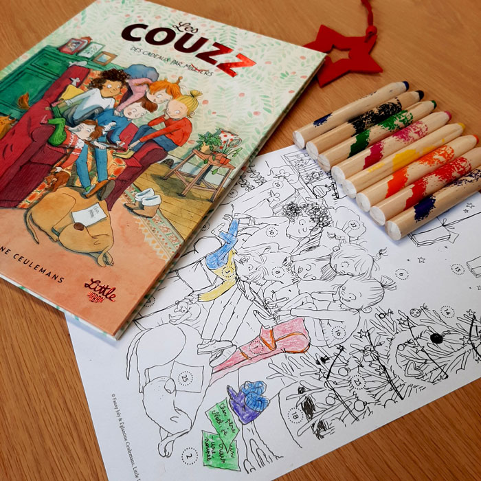 Calendrier de l&rsquo;avent à colorier