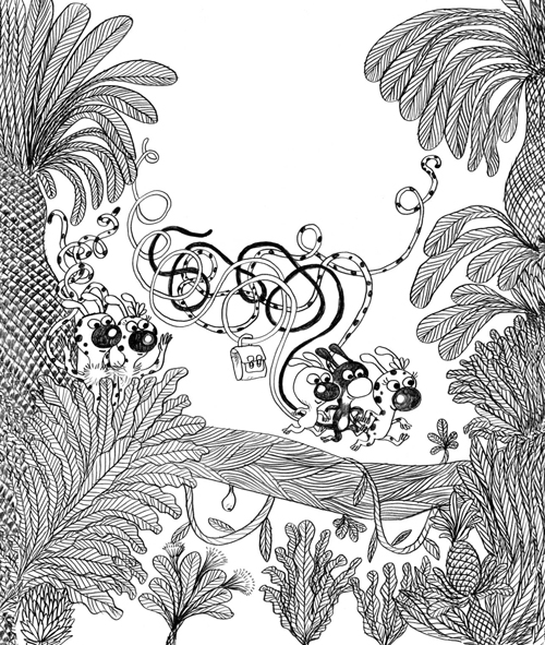 coloriage avec les Petits Marsus