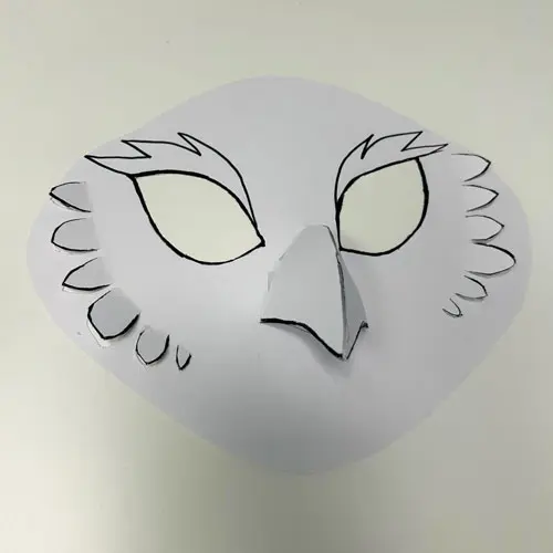 Fabrique ton masque de chouette