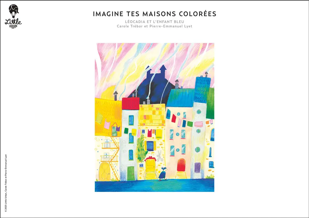 Dessine des maisons colorées