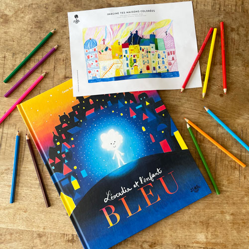 Dessine des maisons colorées